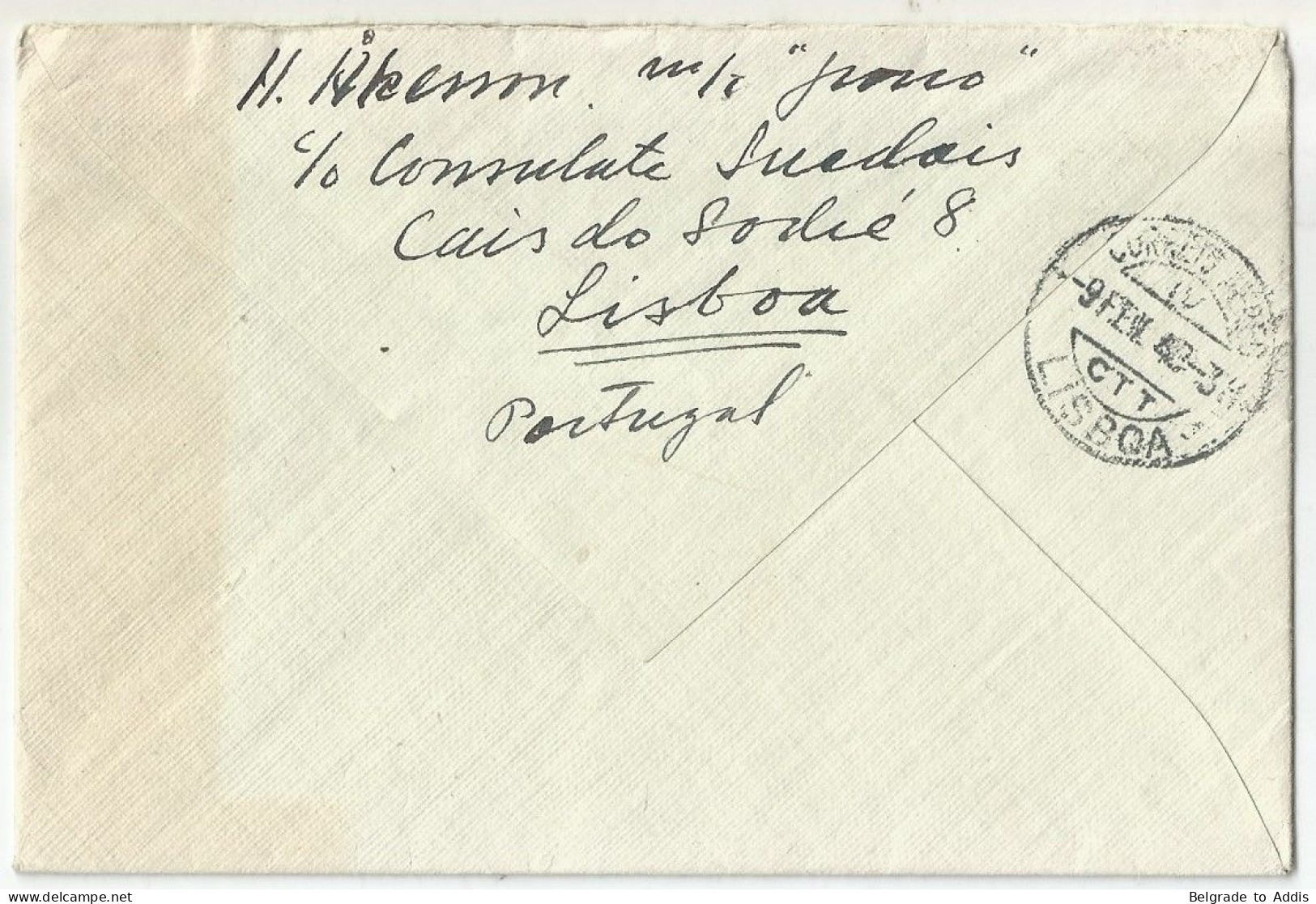 Portugal Afinsa 688 Used On Cover To Sweden 1948 - Briefe U. Dokumente