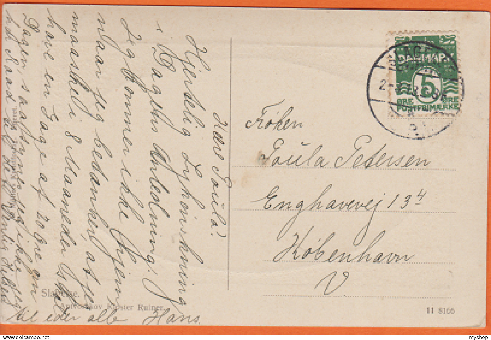 DK144_*    SLAGELSE * ANTVORSKOV KLOSTER RUINER * VINTAGE PC. * SENT 1913 - Danimarca