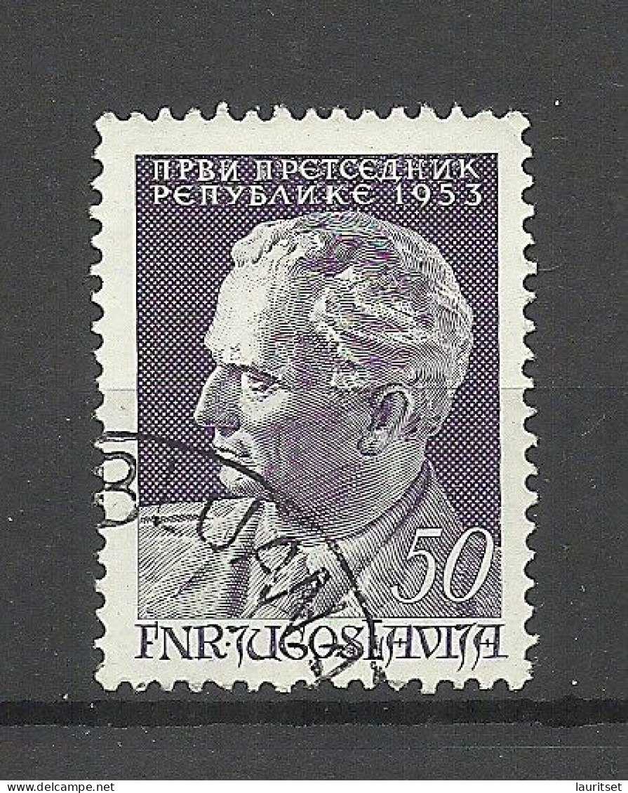 JUGOSLAVIA Jugoslawien 1953 Michel 728 O J. B. Tito - Used Stamps
