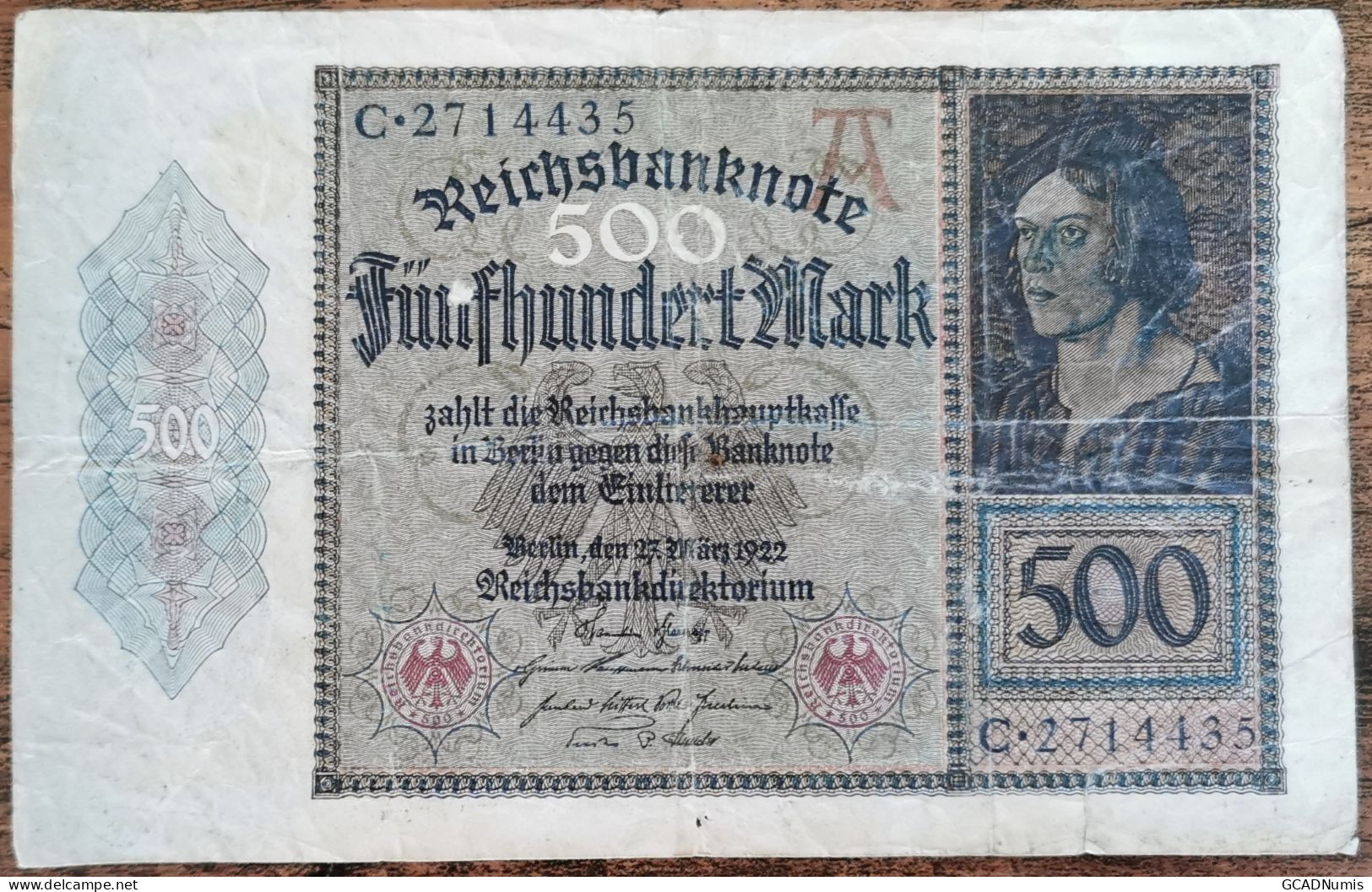 Billet Allemagne 500 Mark 27 - 3 - 1923 / Reichsbanknote - 500 Mark