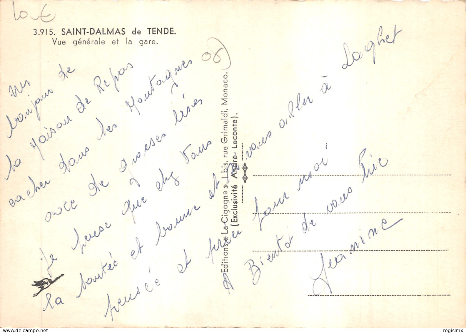 06-SAINT DALMAS DE TENDE-N°576-C/0261 - Other & Unclassified