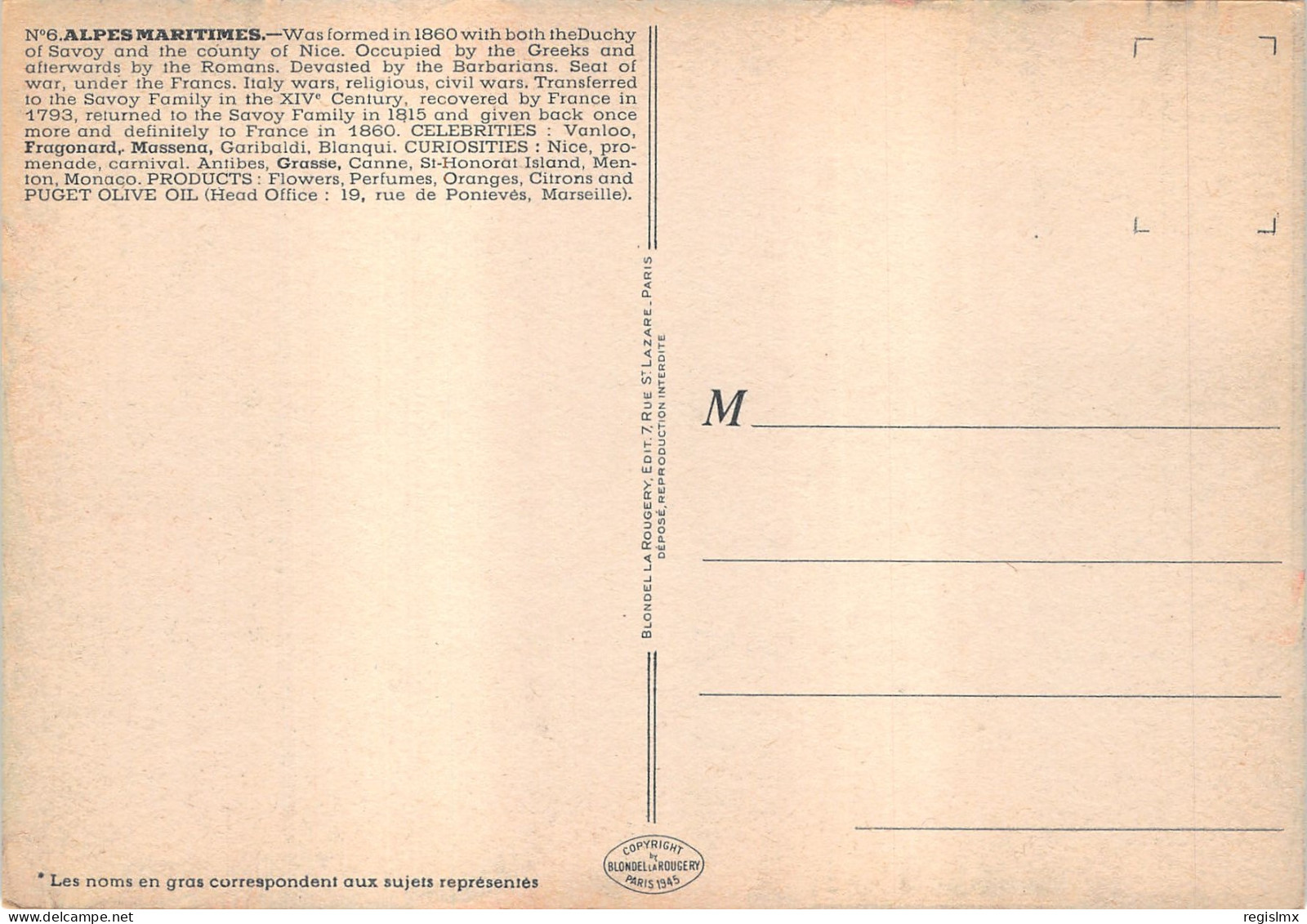 06-PANORAMA DES ALPES MARITIMES-N°576-C/0103 - Other & Unclassified