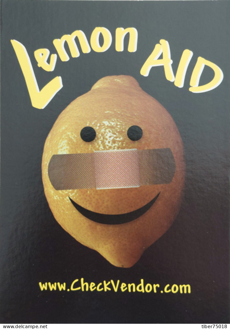 Carte Postale (Tower Records) Lemon AID - At Www.checkvendor.com - Reclame