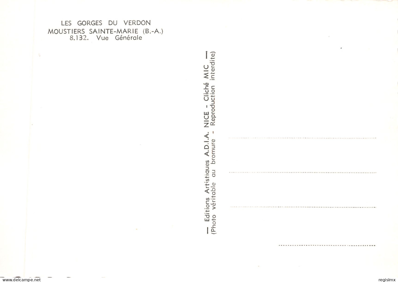 04-MOUSTIERS SAINTE MARIE-N°576-B/0105 - Andere & Zonder Classificatie