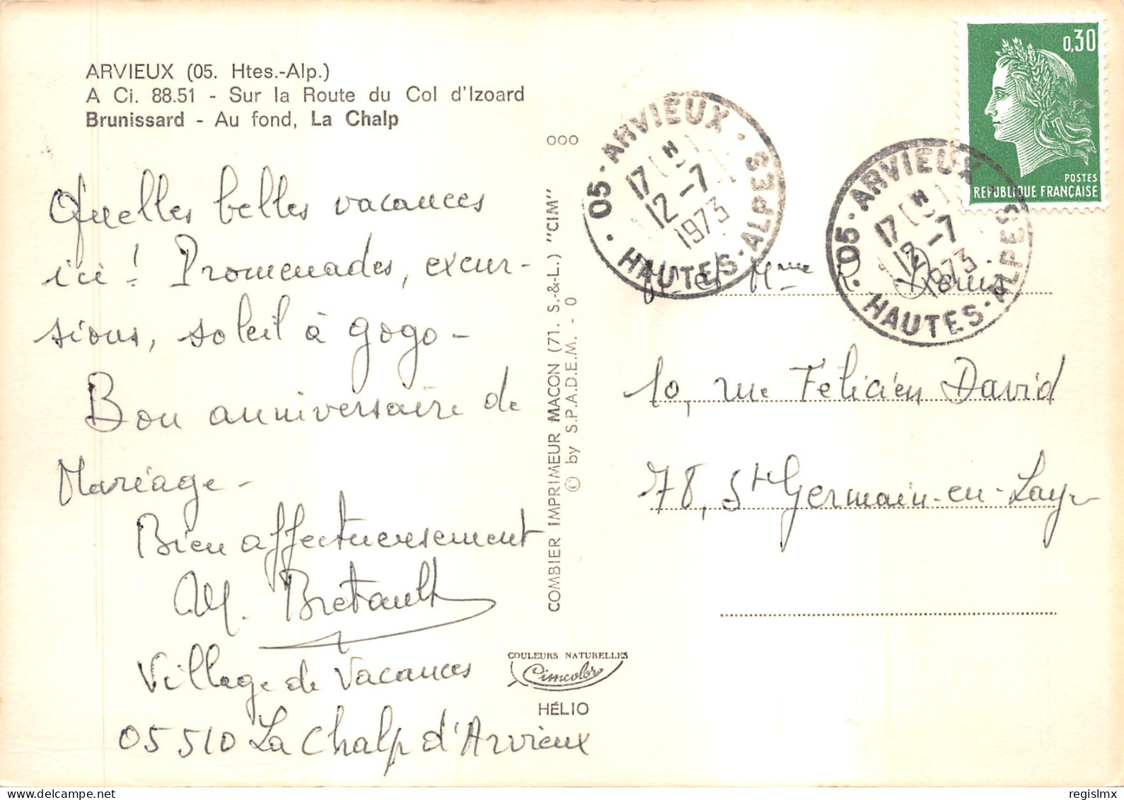 05-ARVIEUX-N°576-B/0125 - Other & Unclassified