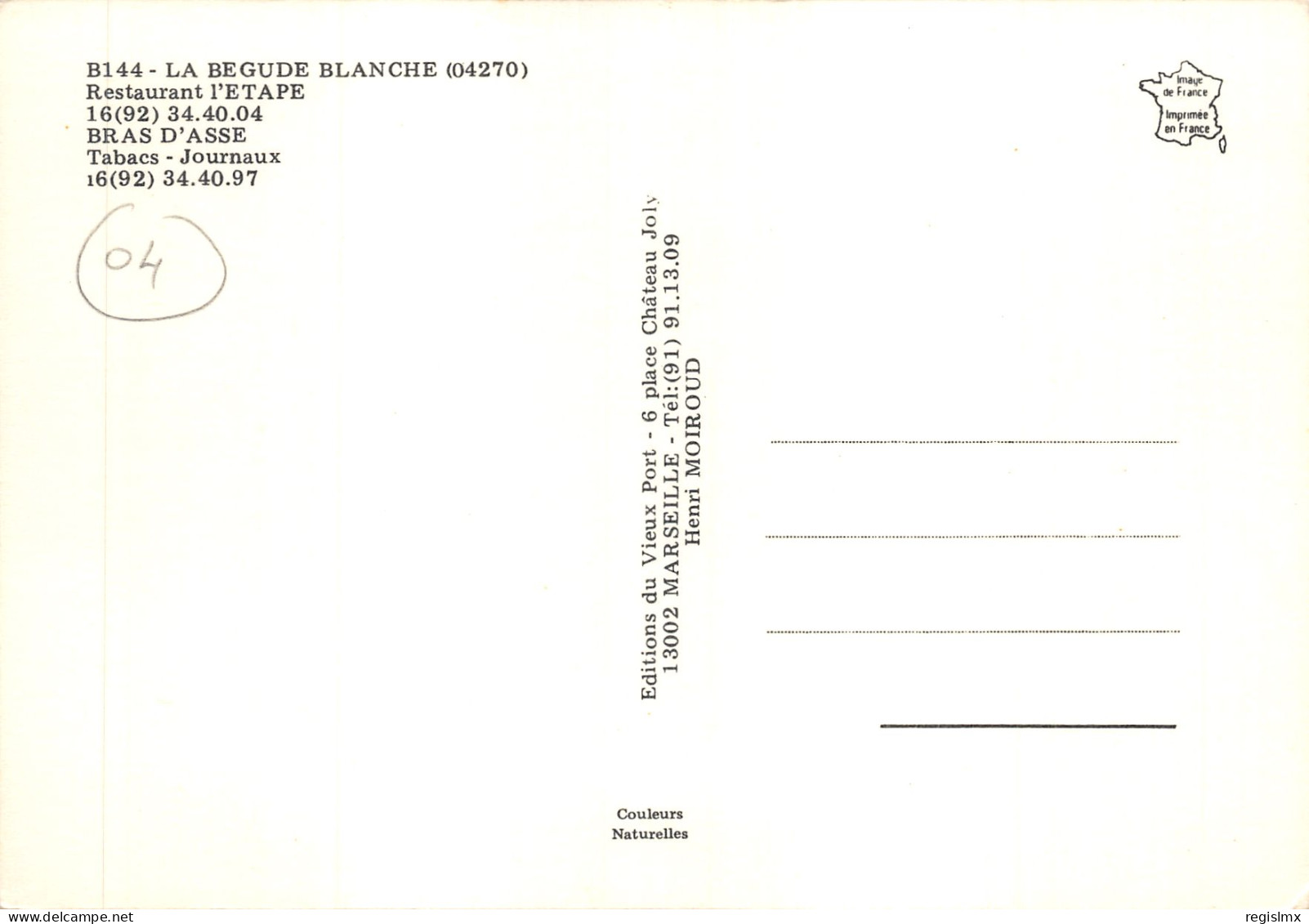 04-LA BEGUDE BLANCHE-N°576-B/0029 - Other & Unclassified