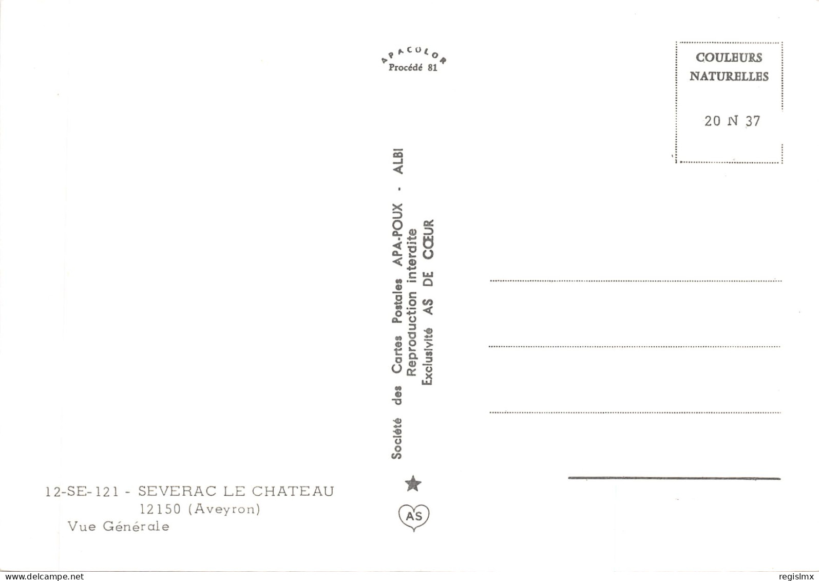 12-SEVERAC LE CHÂTEAU-N°576-D/0343 - Other & Unclassified