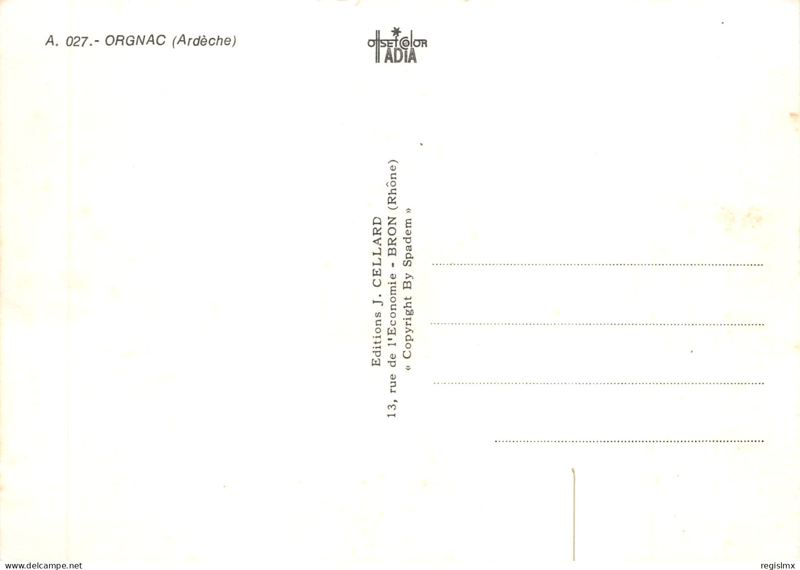 07-ORGNAC-N°576-D/0071 - Other & Unclassified