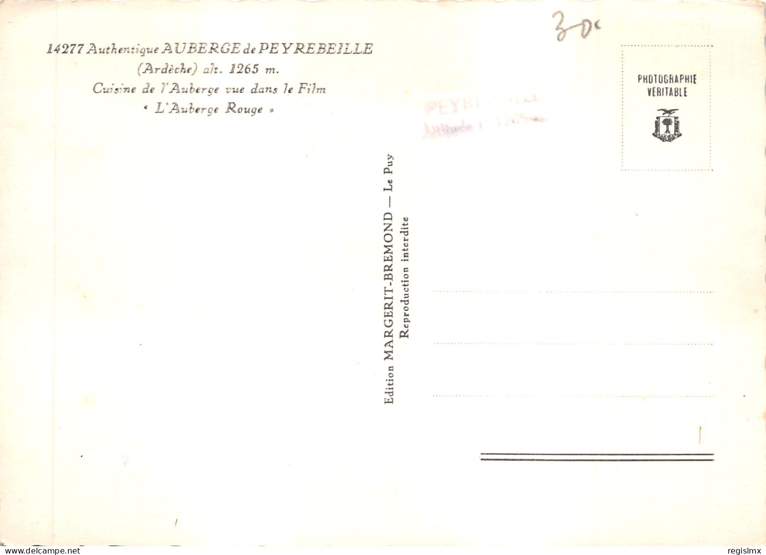 07-PEYREBEILLE-L AUBERGE-N°576-C/0389 - Other & Unclassified