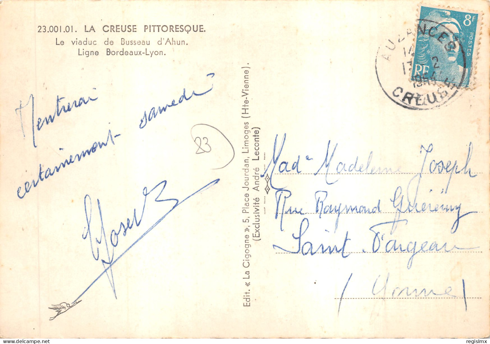 23-BUSSEAU D AHUN-LE VIADUC-N°577-D/0069 - Other & Unclassified