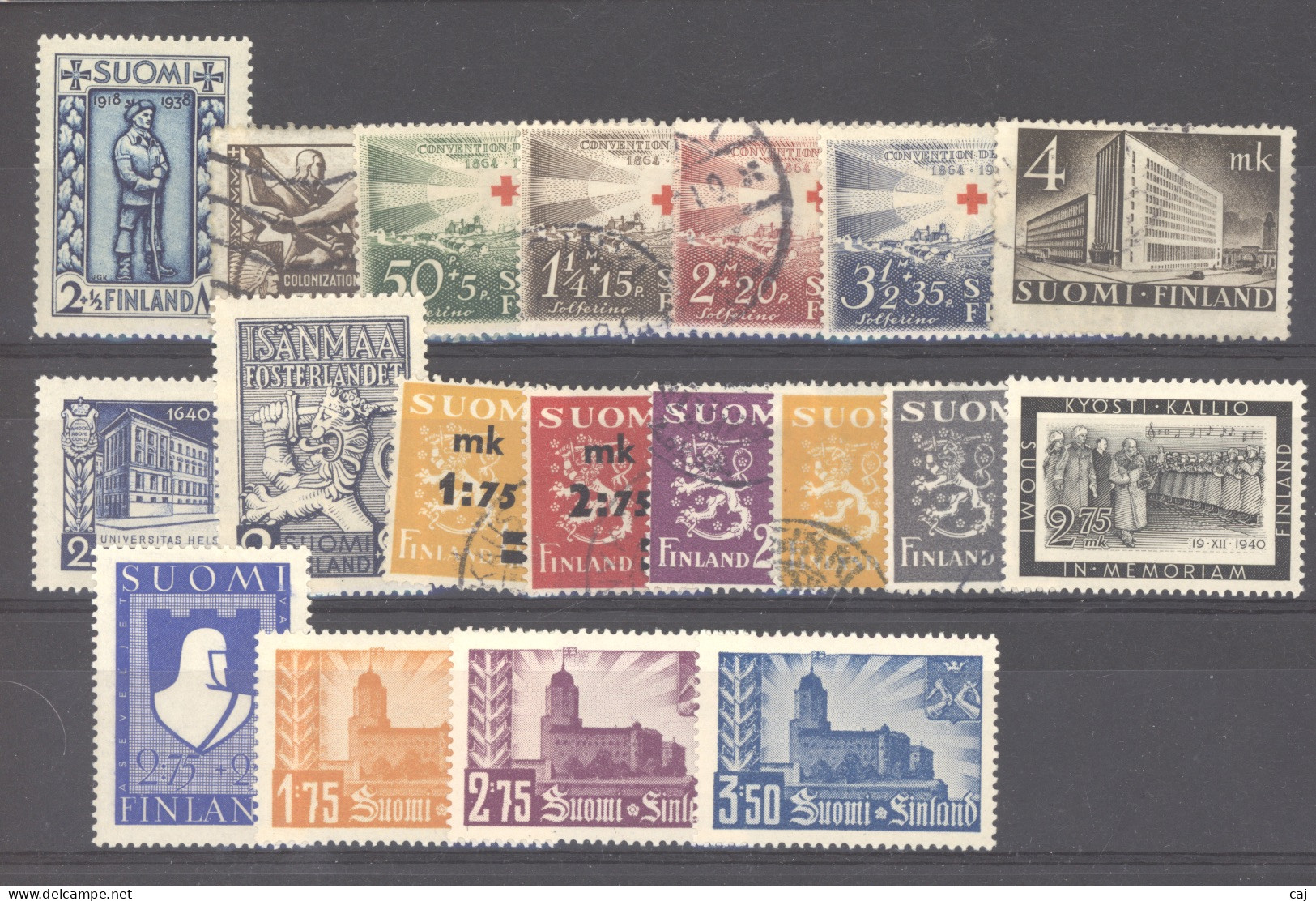 Finlande  :  Yv  179-95  (o) , * - Used Stamps