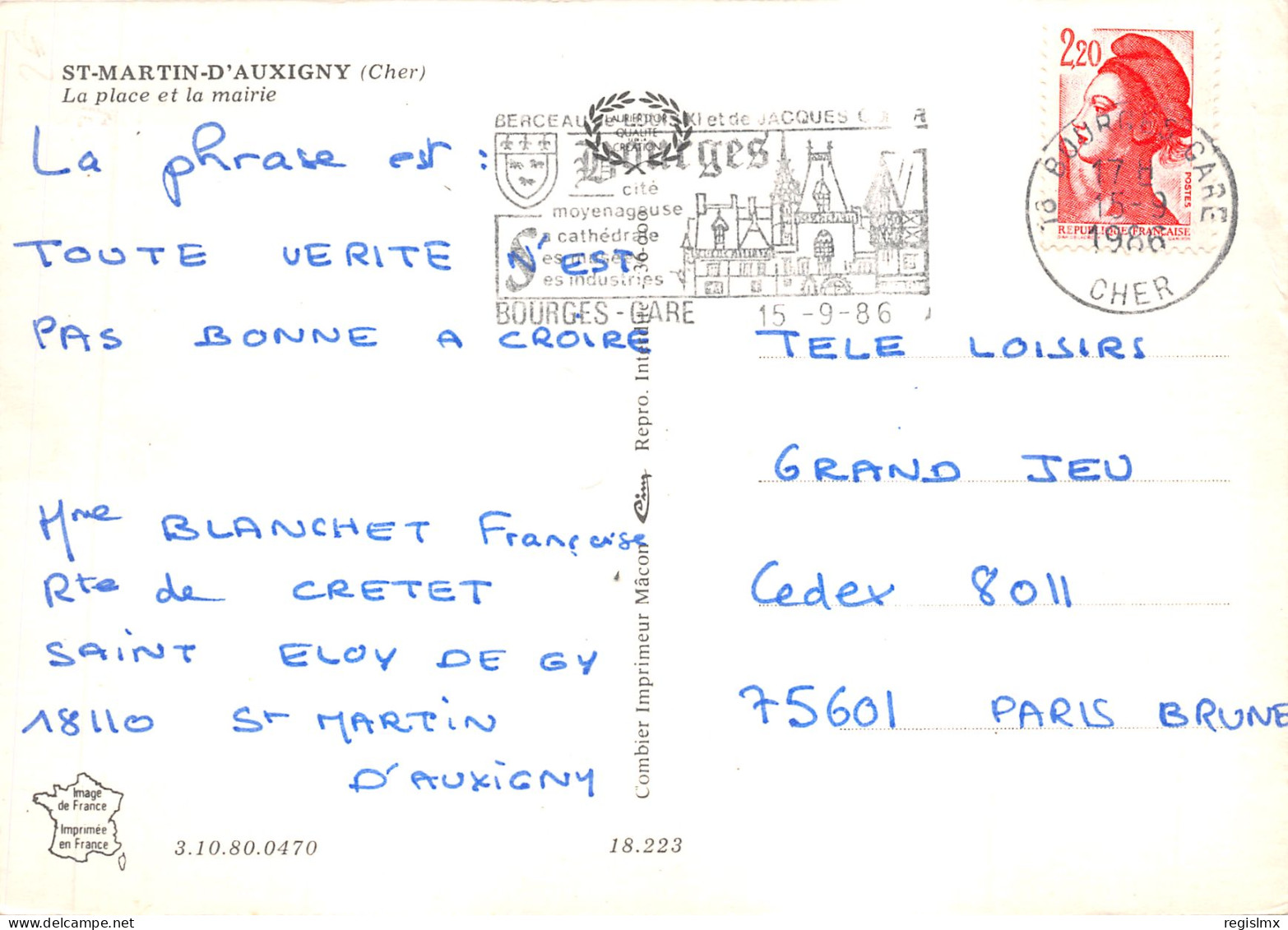 18-SAINT MARTIN D AUXIGNY-N°577-B/0397 - Other & Unclassified