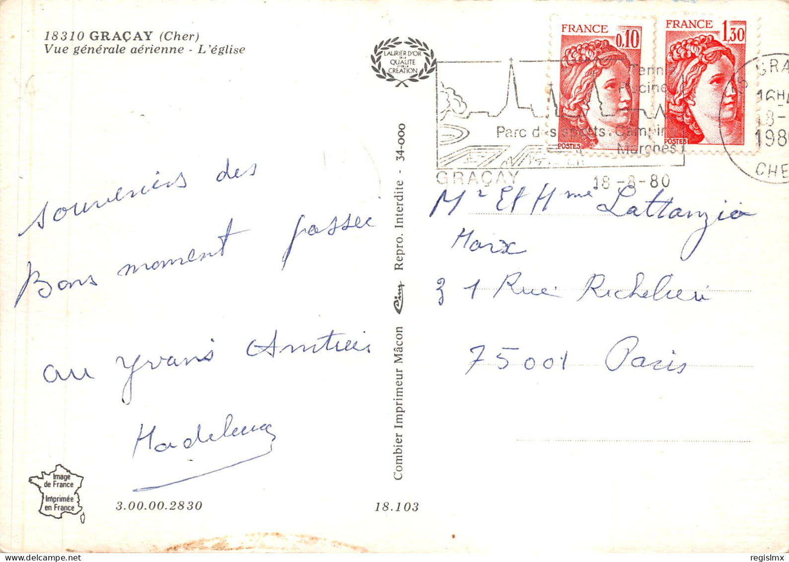 18-GRACAY-N°577-B/0393 - Graçay