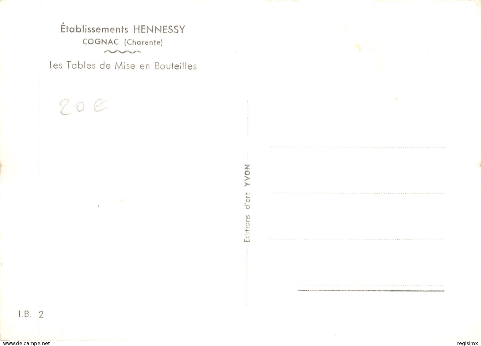 16-COGNAC-ETABLISSEMENT HENNESY-N°577-B/0197 - Autres & Non Classés