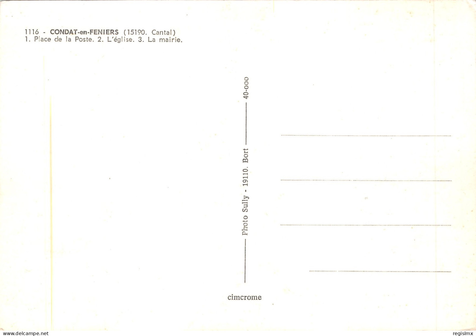 15-CONDAT EN FENIERS-N°577-B/0183 - Condat