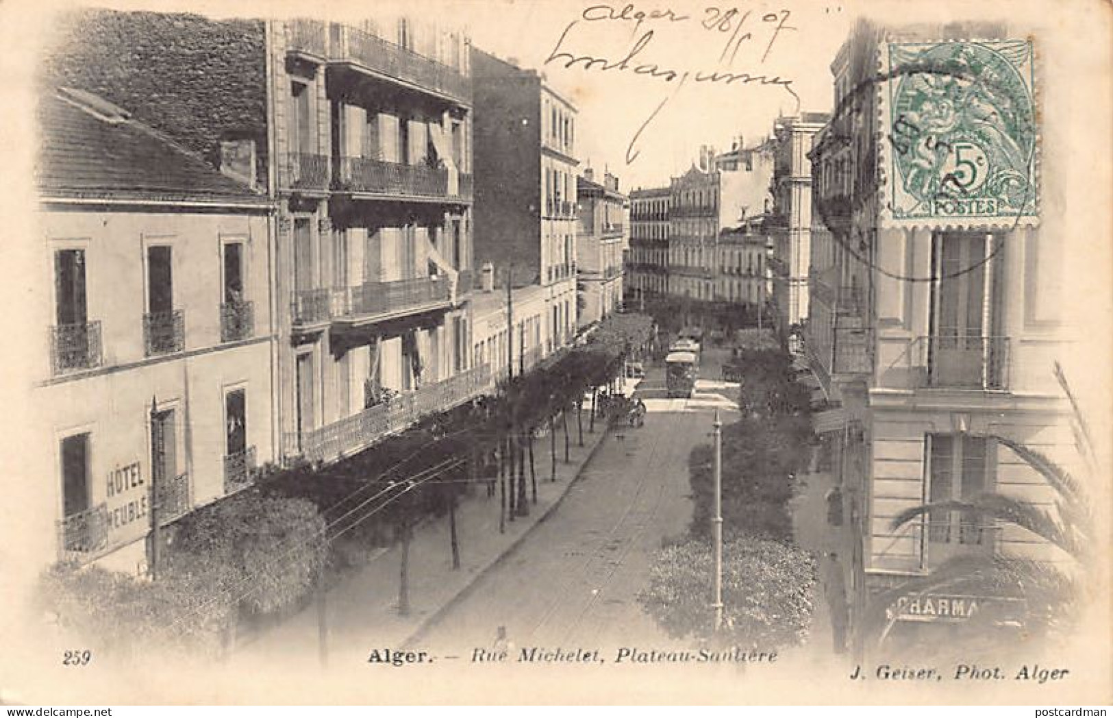 Algérie - ALGER - Rue Michelet, Plateau-Saulières - Algiers