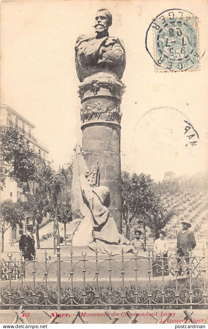Algérie - ALGER - Monument Du Commandant Lamy - Ed. J. Geiser 105 - Alger