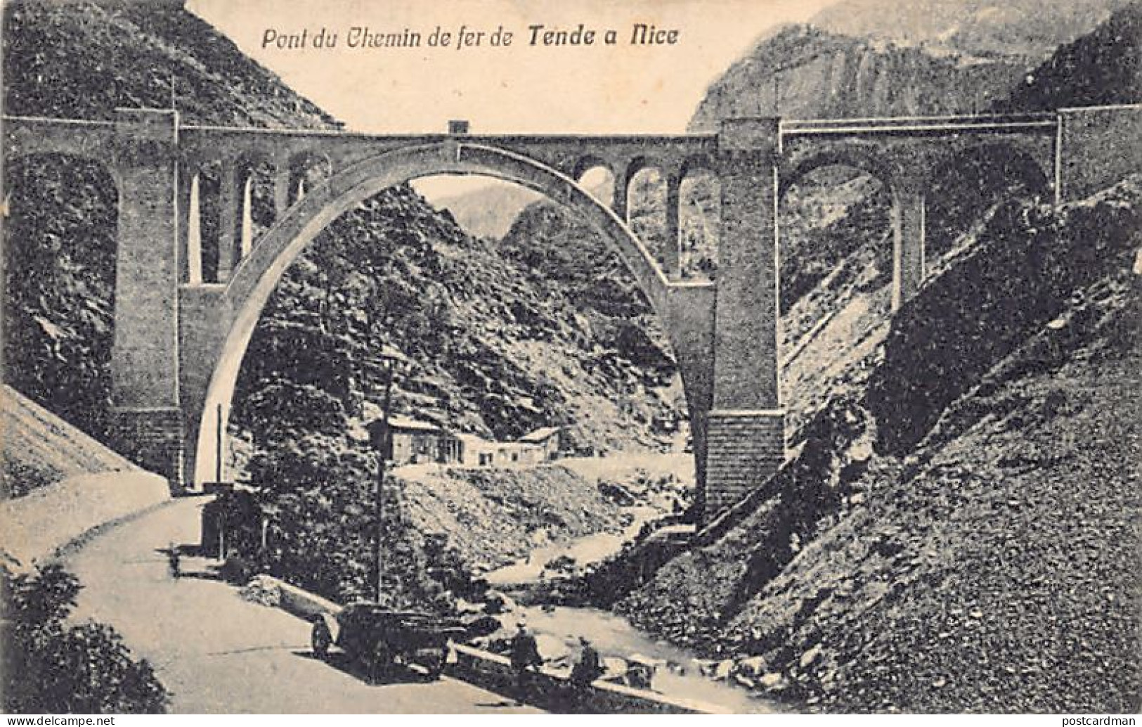 Pont Du Chemin De Fer De Tende à Nice (06) Ed. M. Abbona - Autres & Non Classés