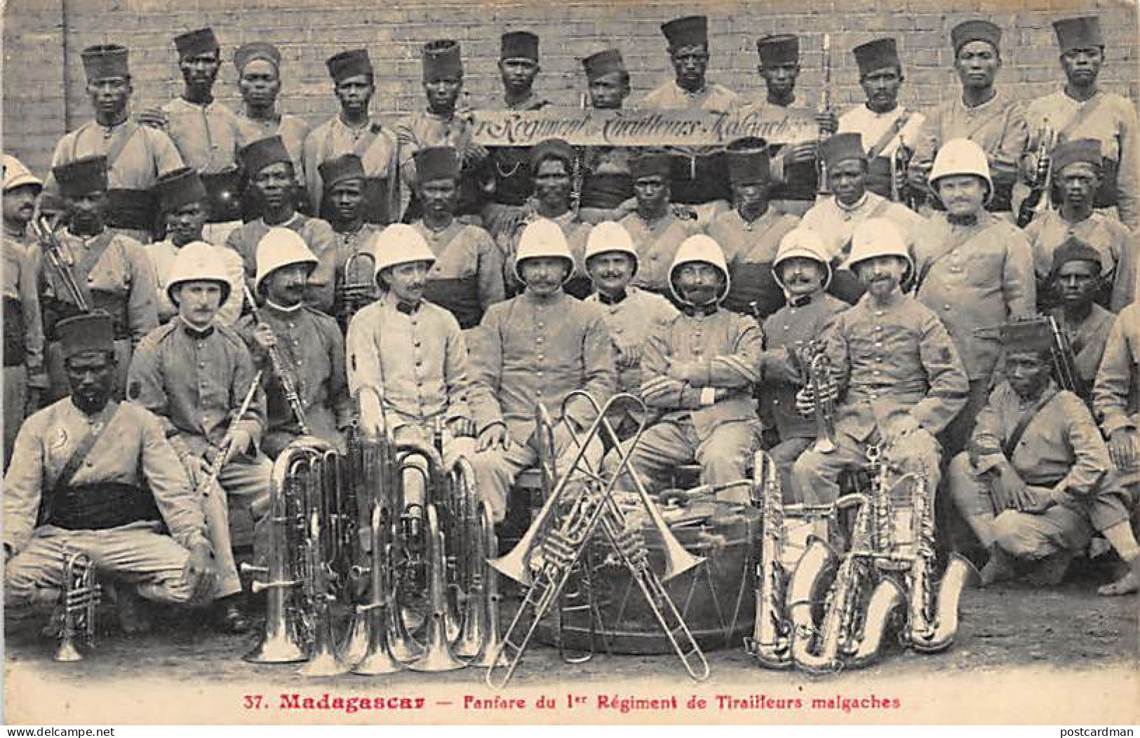 Madagascar - Fanfare Du 1er Régiment De Tirailleurs Malgaches. - Madagaskar