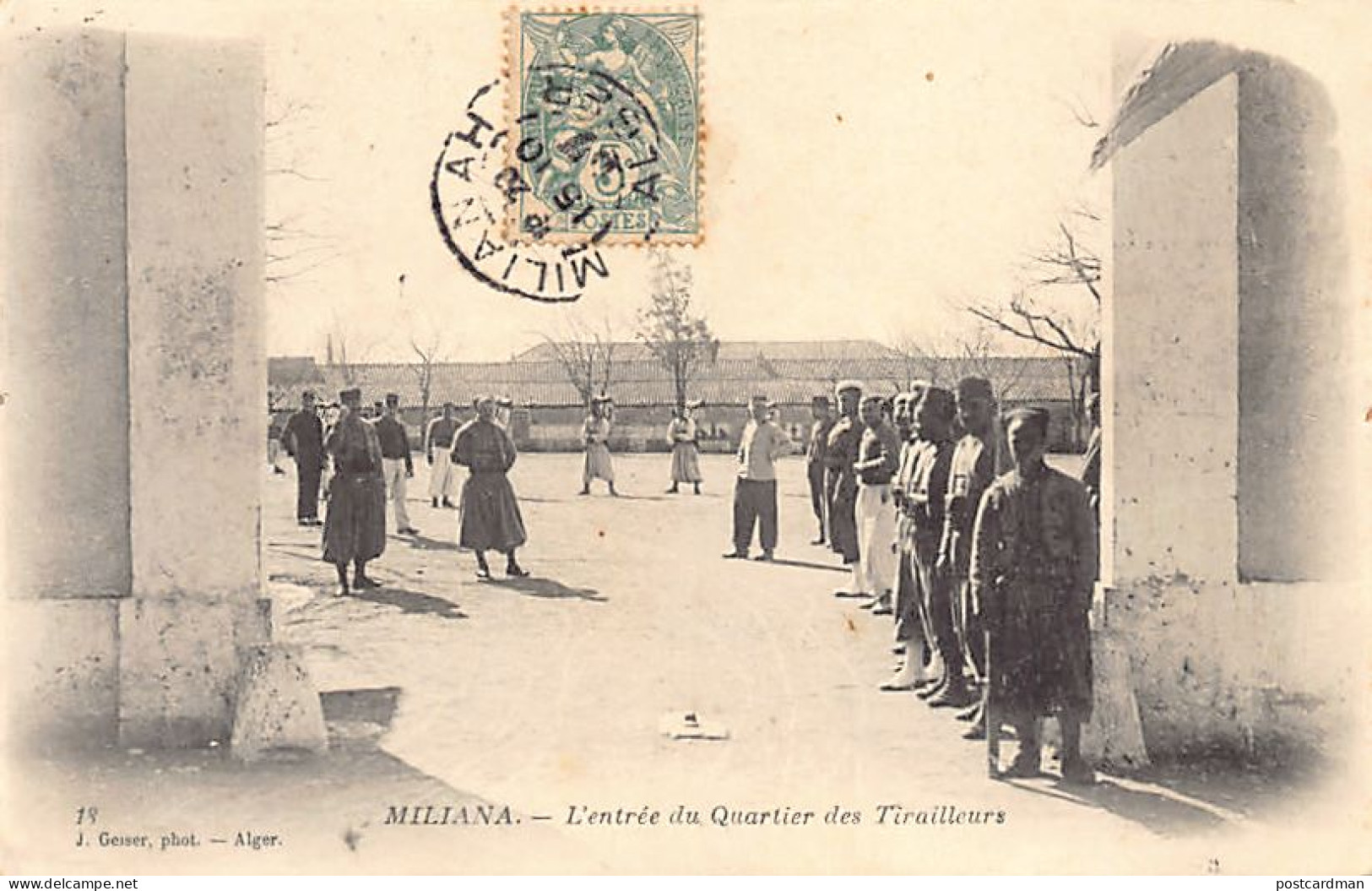 MILIANA - L'entrée Du Quartier Des Tirailleurs - Andere & Zonder Classificatie