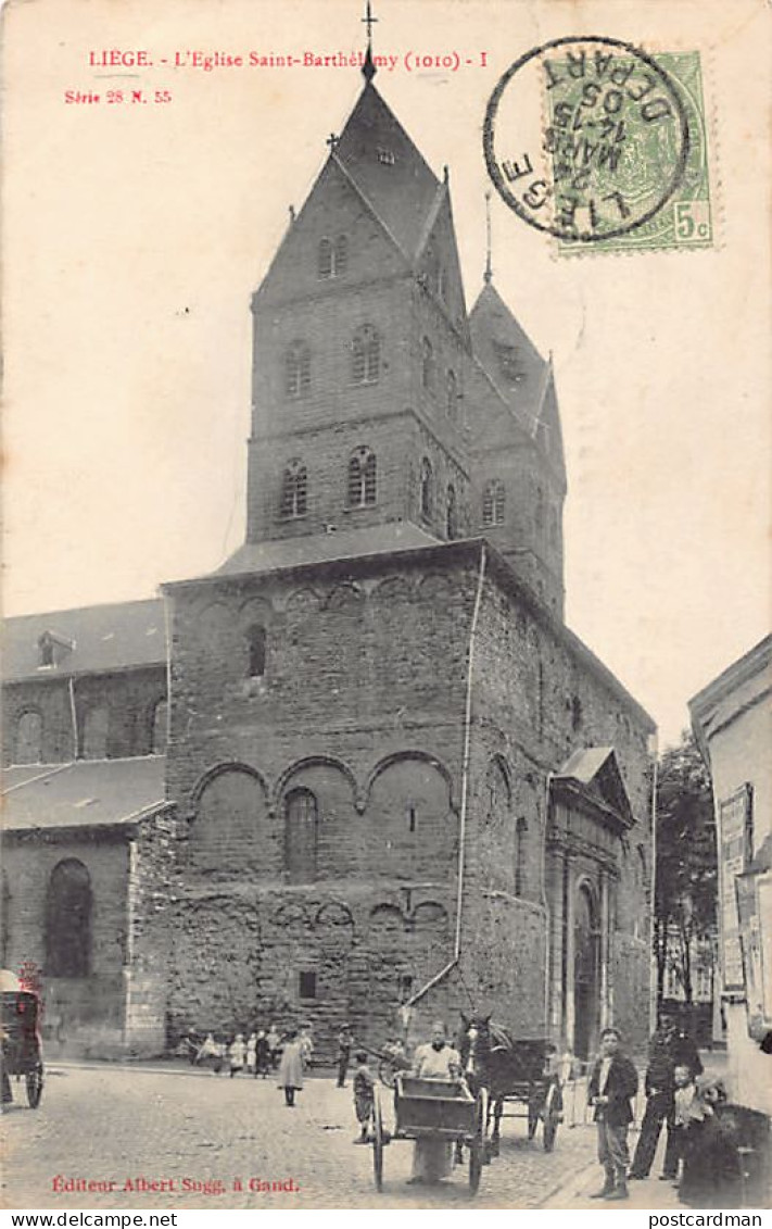 Belgique - LIÈGE - L'église Saint-Bathélémy - Ed. Albert Sugg Série 28 N. 55 - Lüttich