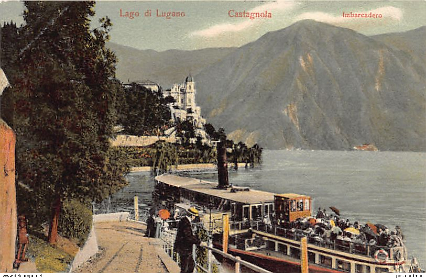 CASTAGNOLA (TI) Lago Di Lugano - Imbarcadero - Ed. E. Goetz 2316 - Other & Unclassified