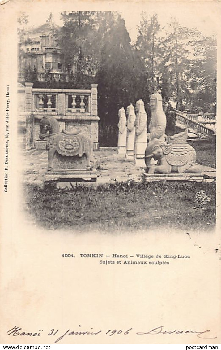 Vietnam - HANOI - Village De King-Luoc - Sujets Et Animaux Sculptés - Ed. P. Dieulefils 1004 - Vietnam