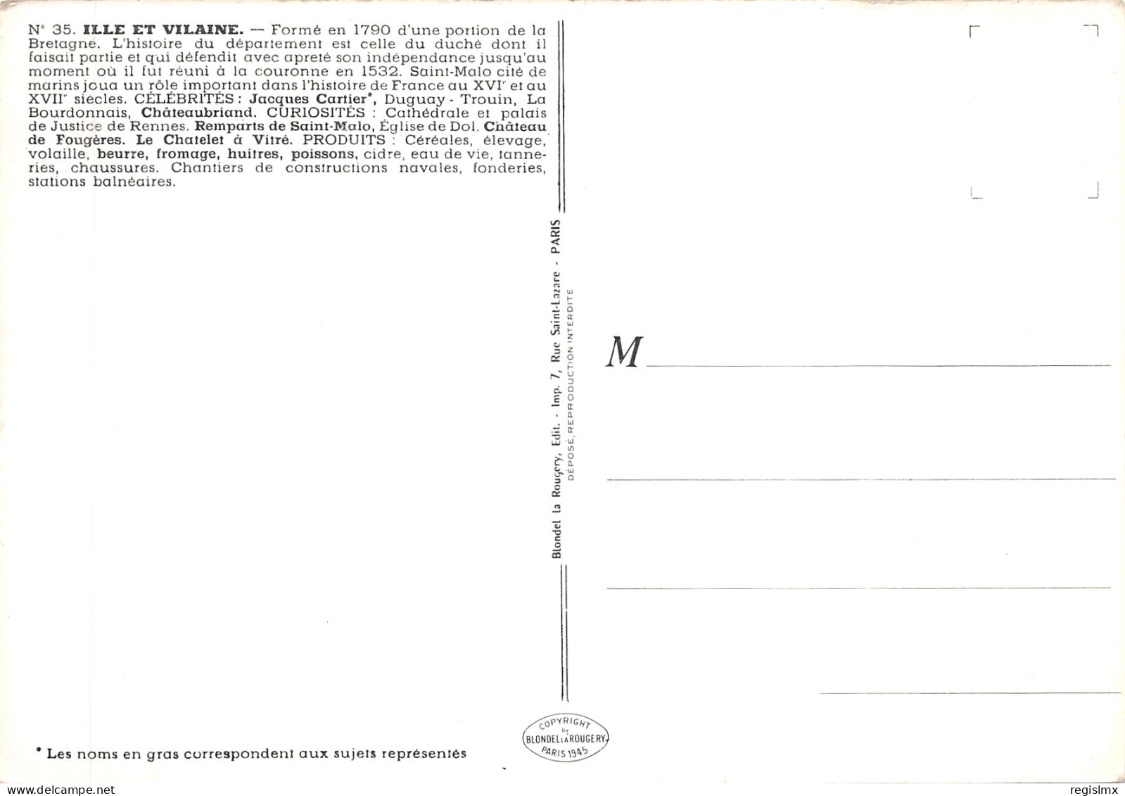 35-PANORAMA DE L ILLE ET VILAINE-N°578-C/0121 - Andere & Zonder Classificatie