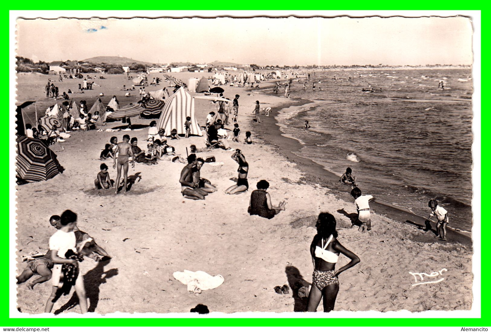 FRANCIA ( GRAU D AGDE  HÉRAUIT ) POSTAL PANORAMICA DE LA PLAYA - Sonstige & Ohne Zuordnung