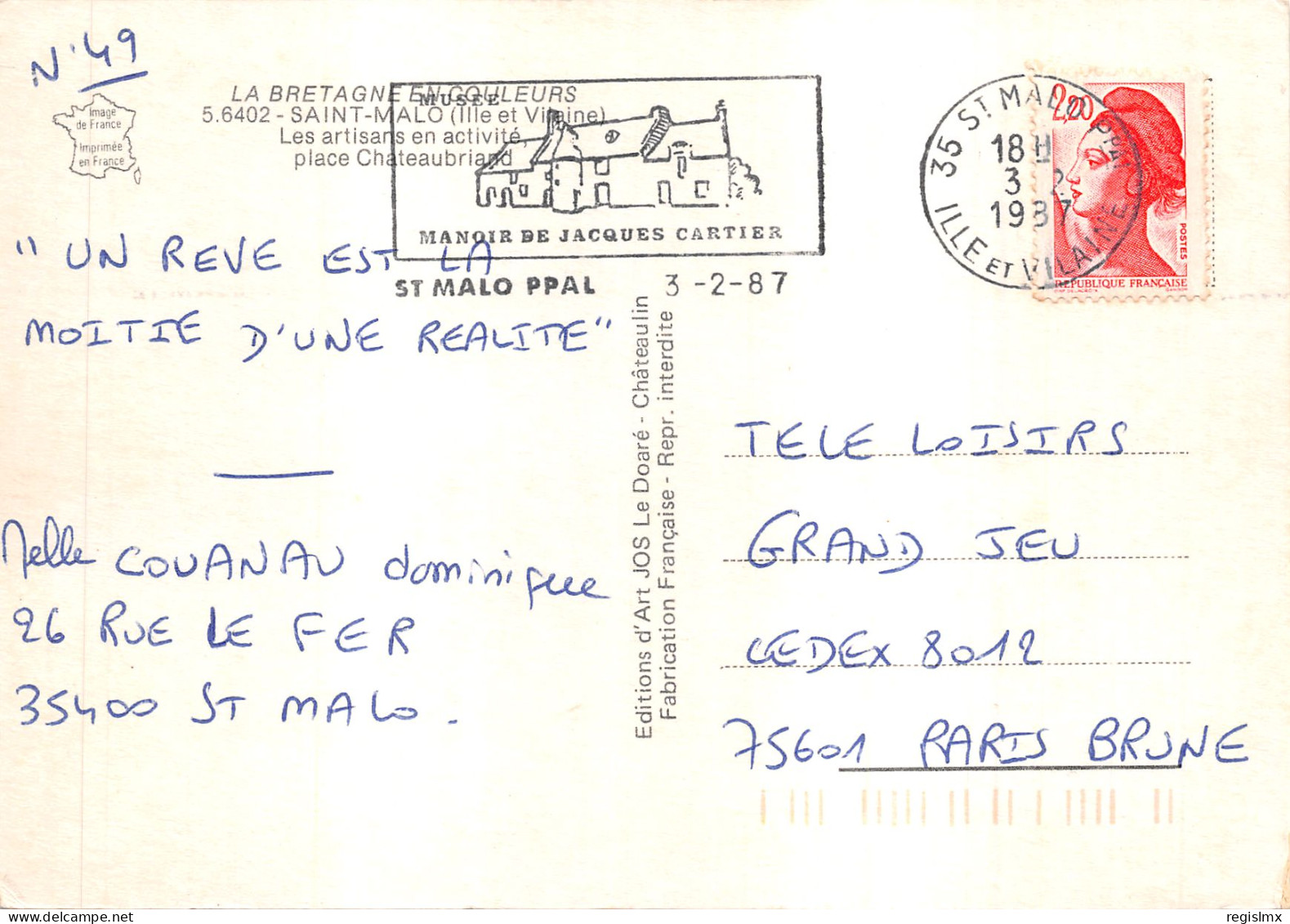 35-SAINT MALO-N°578-C/0083 - Saint Malo