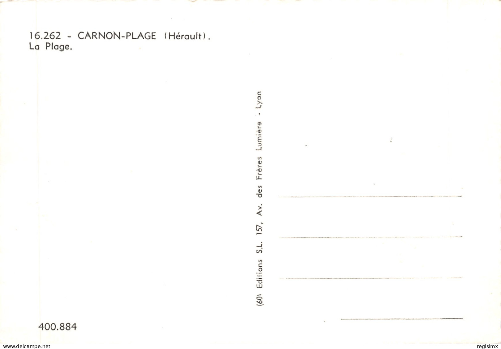 34-CARNON PLAGE-N°578-B/0365 - Other & Unclassified