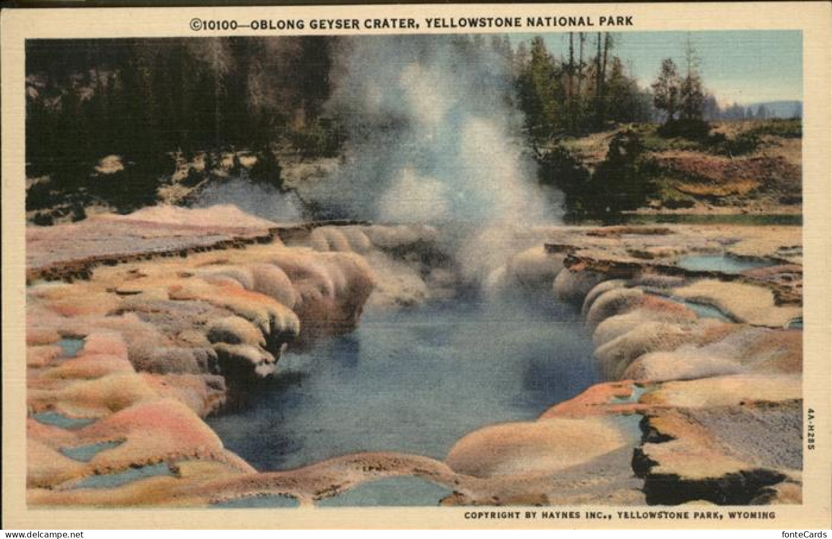 11326150 Yellowstone_National_Park Oblong Geyser Crater - Autres & Non Classés