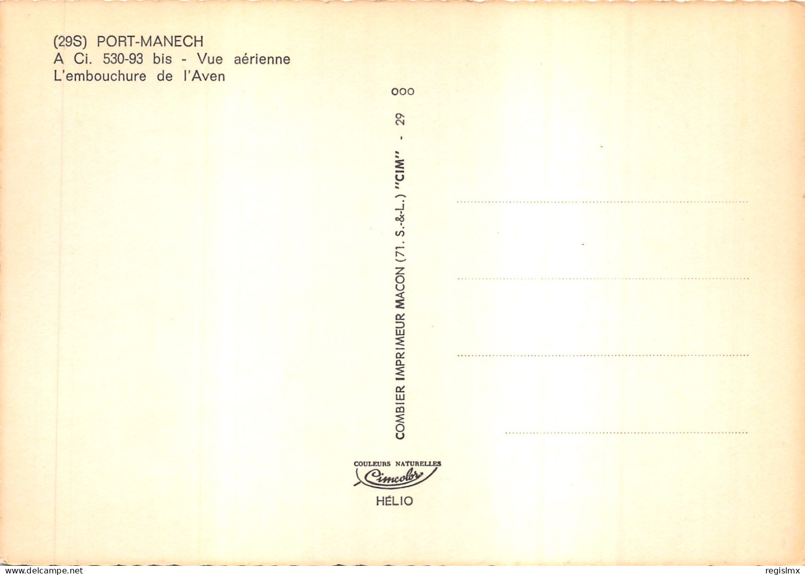 29-PORT MANECH-N°578-A/0149 - Andere & Zonder Classificatie