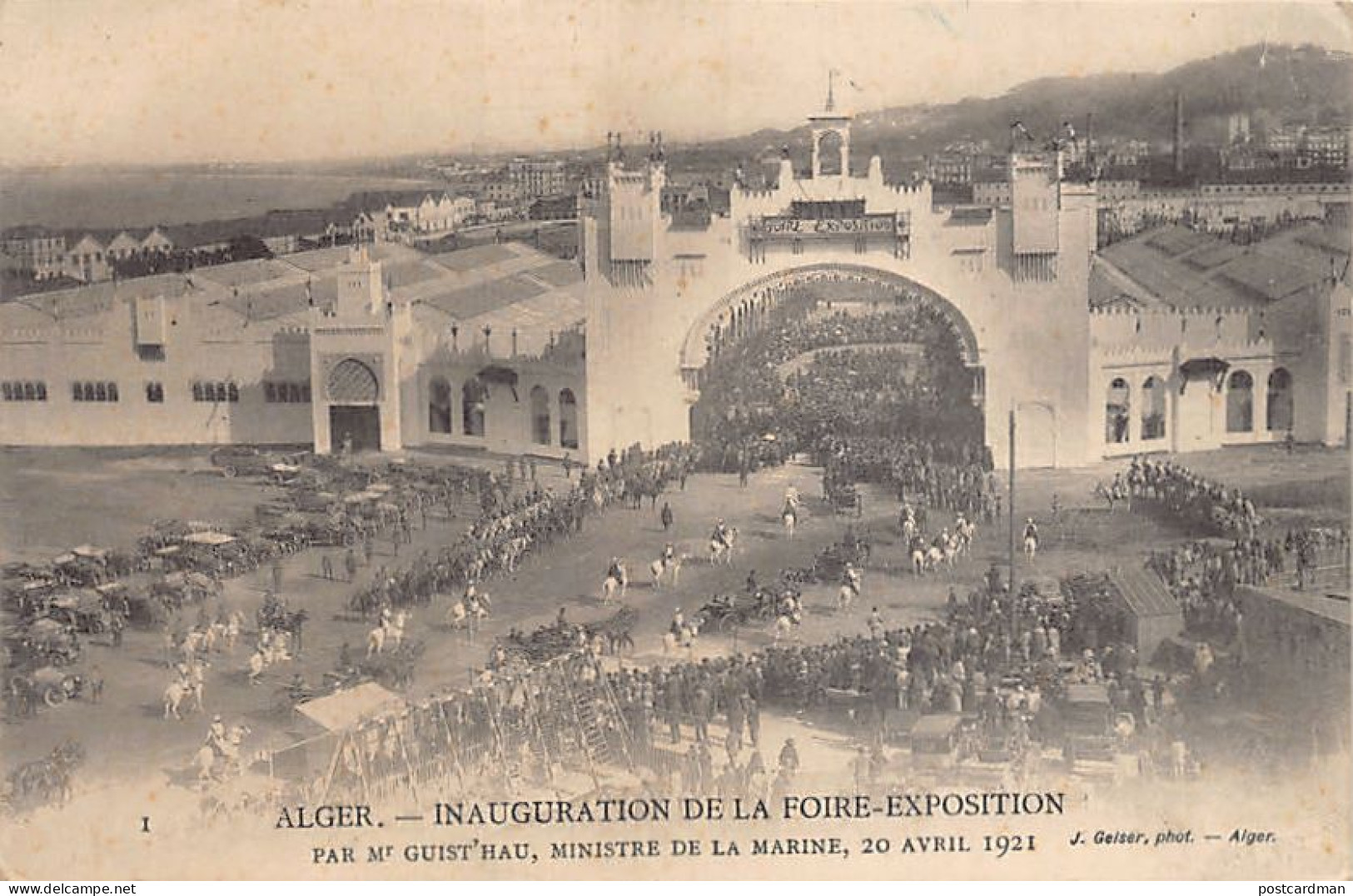 ALGER - Inauguration De La Foire Exposition Le 20 Avril 1921 - Algerien