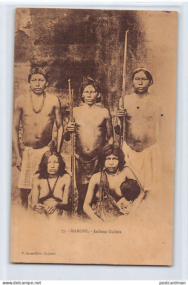 Guyane - MARONI - Indiens Galibis - Ed. V. Jermolière 37 - Andere & Zonder Classificatie