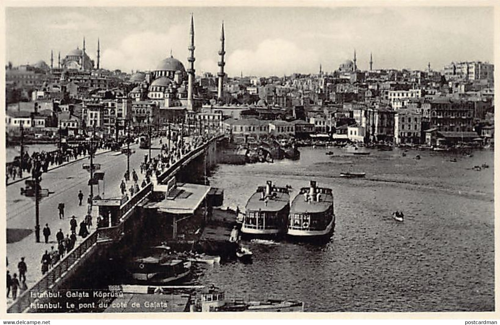 Turkey - ISTANBUL - The Bridge On The Galata Side - Publ. Isaac M. Ahitouv  - Turkey
