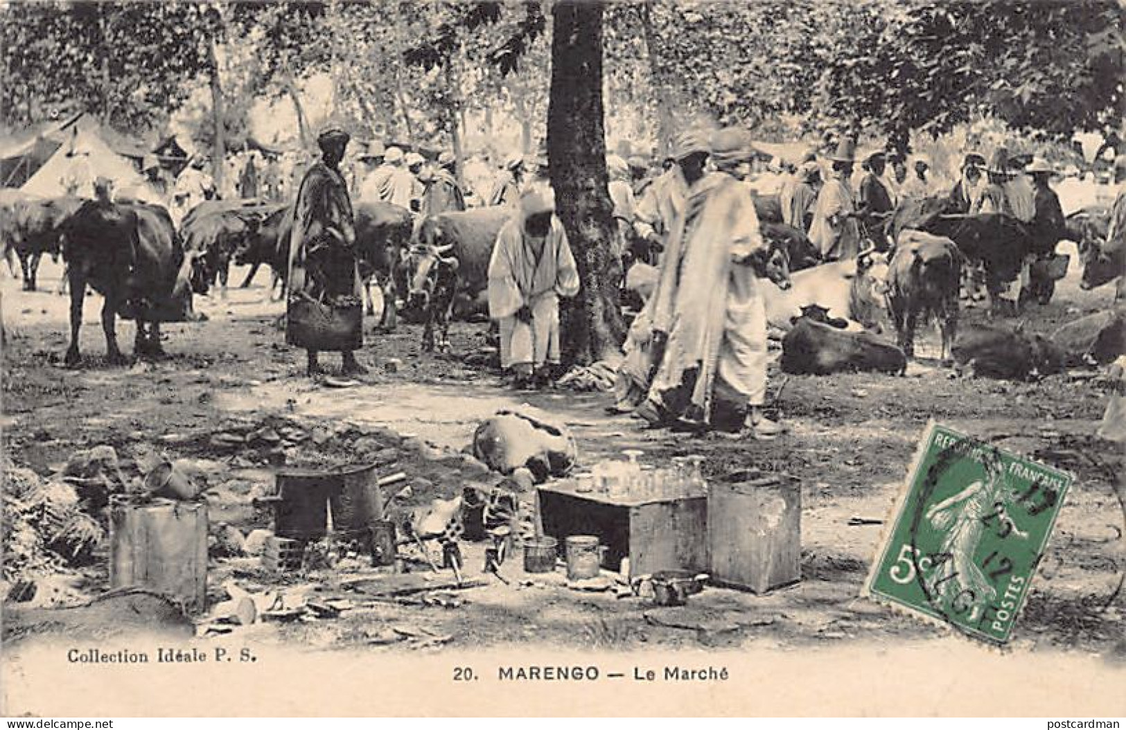 Algérie - MARENGO Hadjout - Le Marché - Ed. Collection Idéale P.S. 20 - Other & Unclassified
