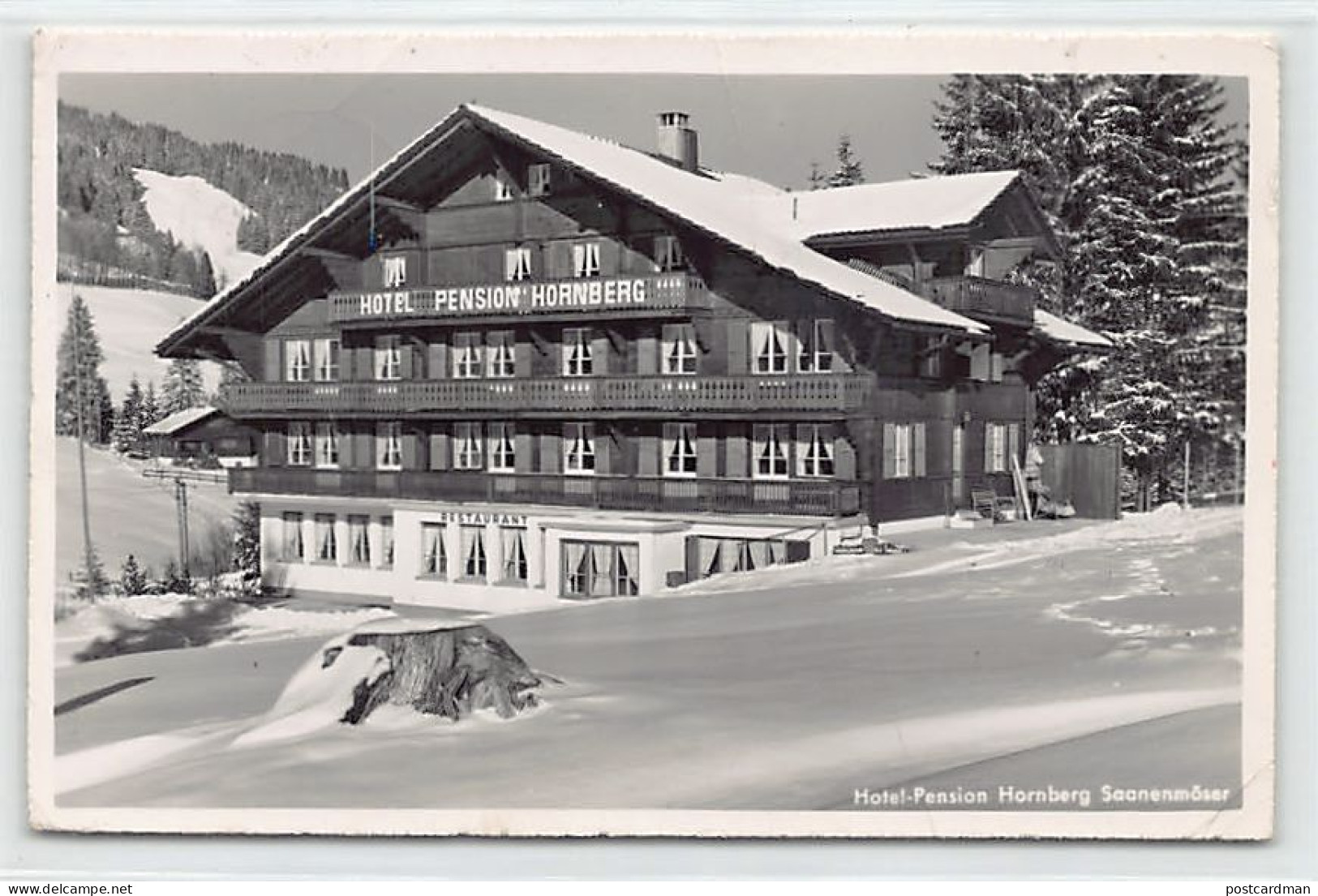 Schweiz - Saanenmöser (BE) Hotel-Pension Hornberg - Verlag Jacques Naegeli  - Sonstige & Ohne Zuordnung