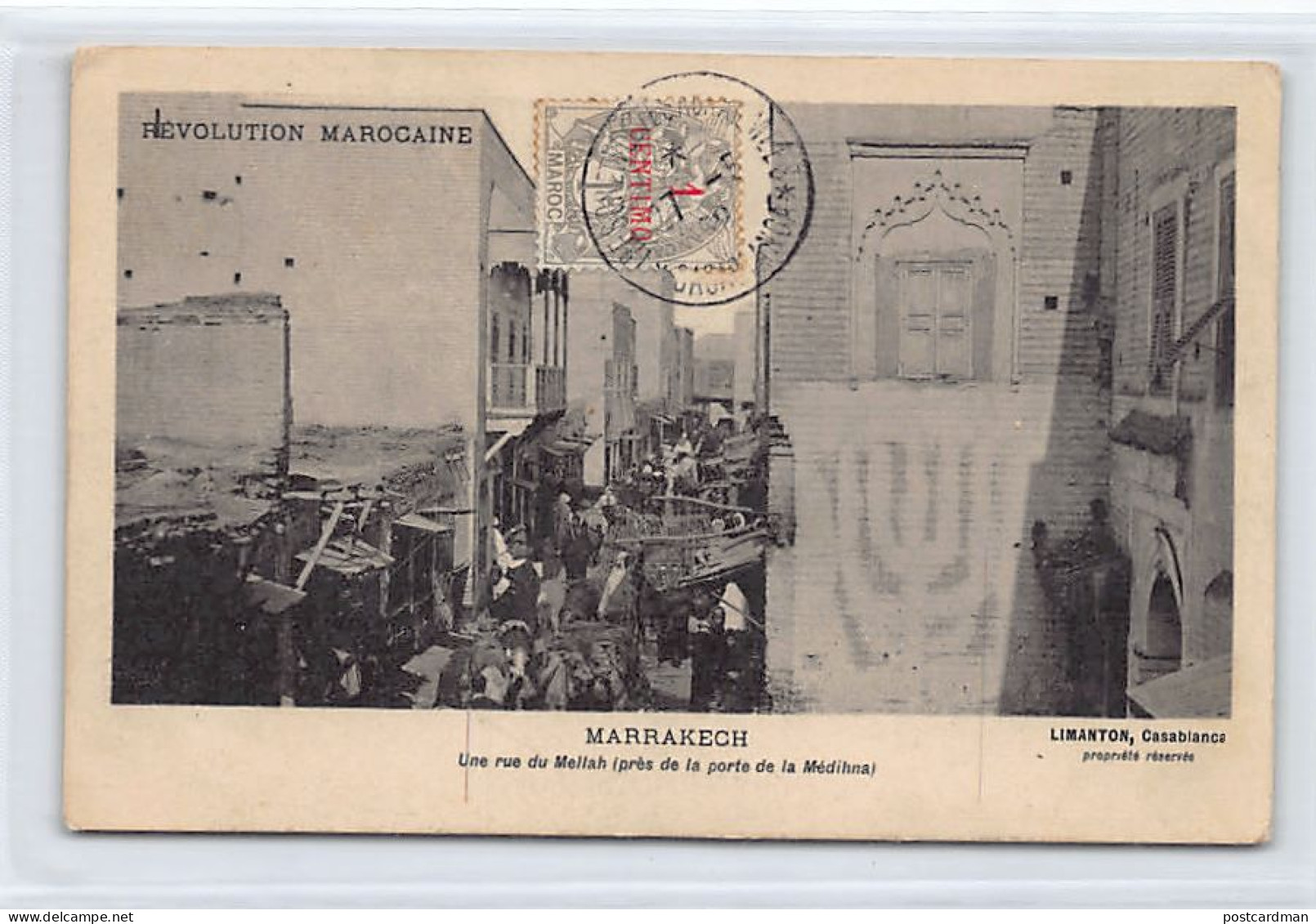 JUDAICA - Maroc - MARRAKECH - Une Rue Du Mellah, Quartier Juif - Ed. Limanton  - Jewish