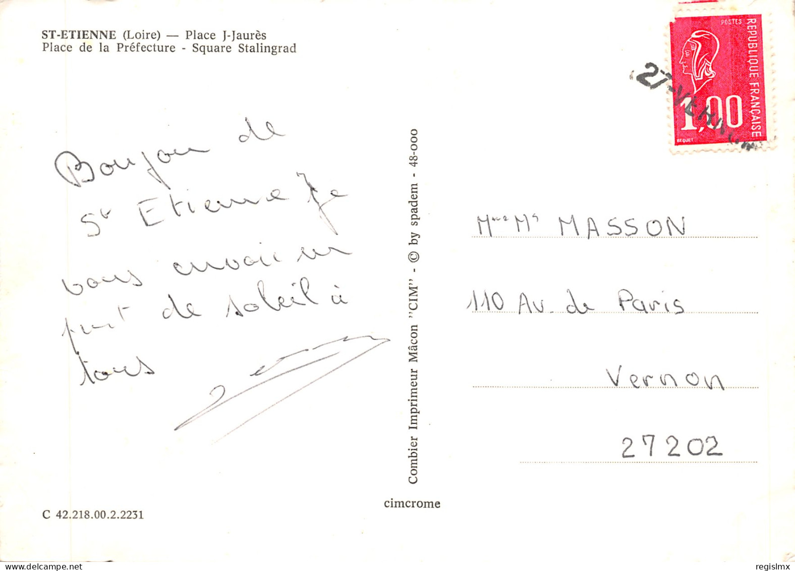 42-SAINT ETIENNE-N°579-A/0003 - Saint Etienne