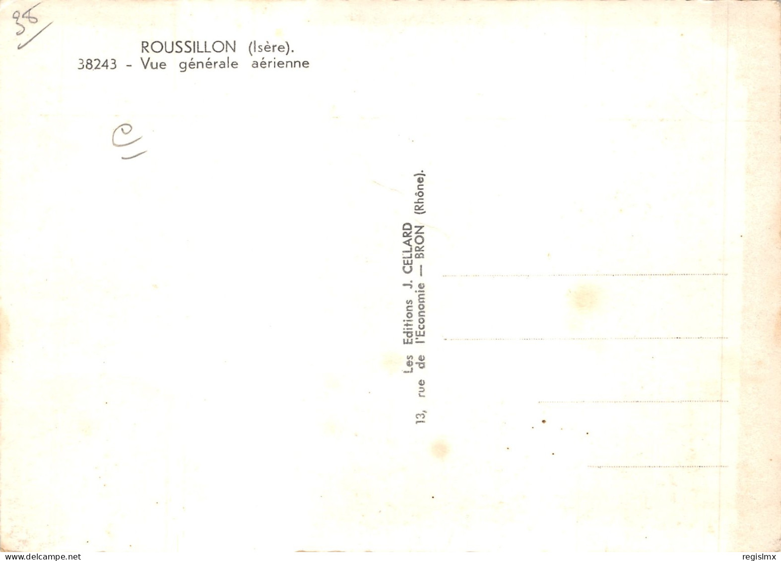 38-ROUSSILLON-N°578-D/0019 - Other & Unclassified