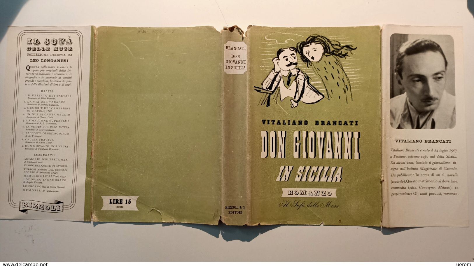 1941 Brancati Rizzoli Prima Edizione - Old Books