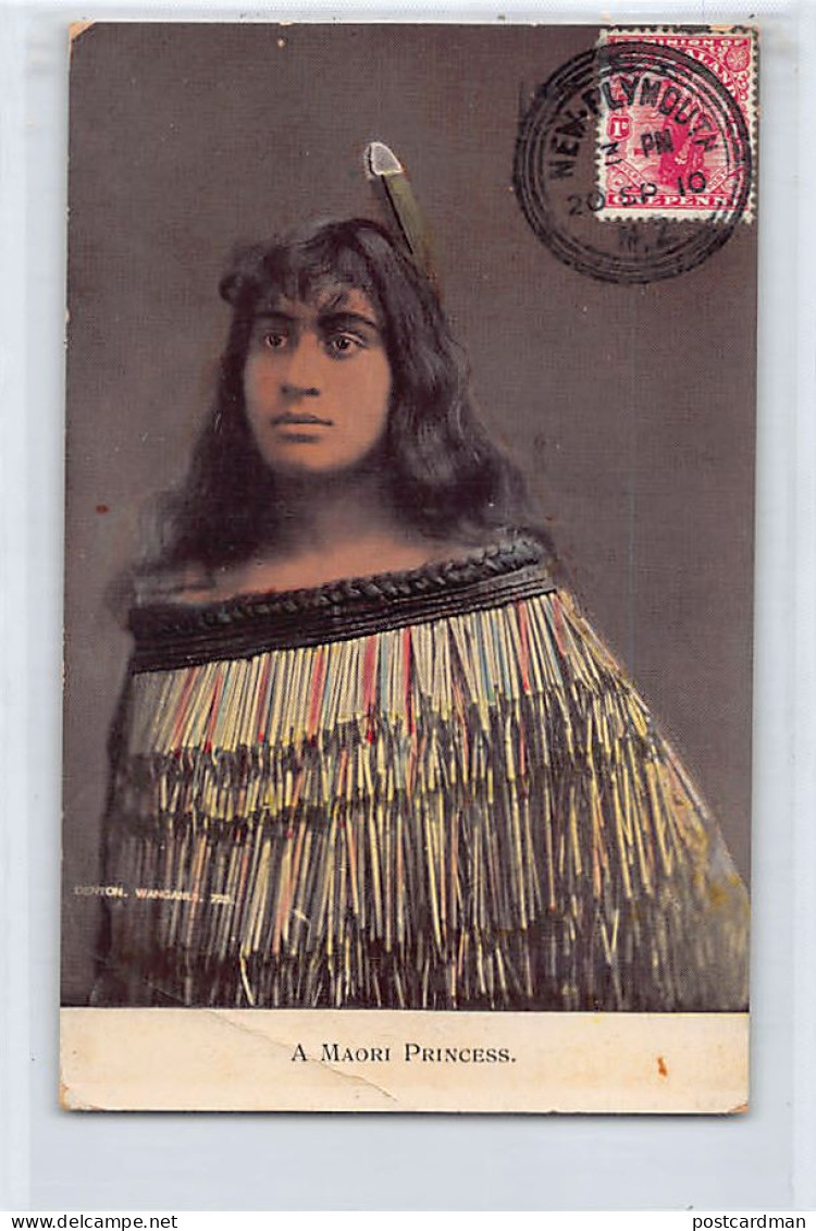 New Zealand - A Maori Princess - SEE SCANS FOR CONDITION - Publ. H. & B.  - Nuova Zelanda