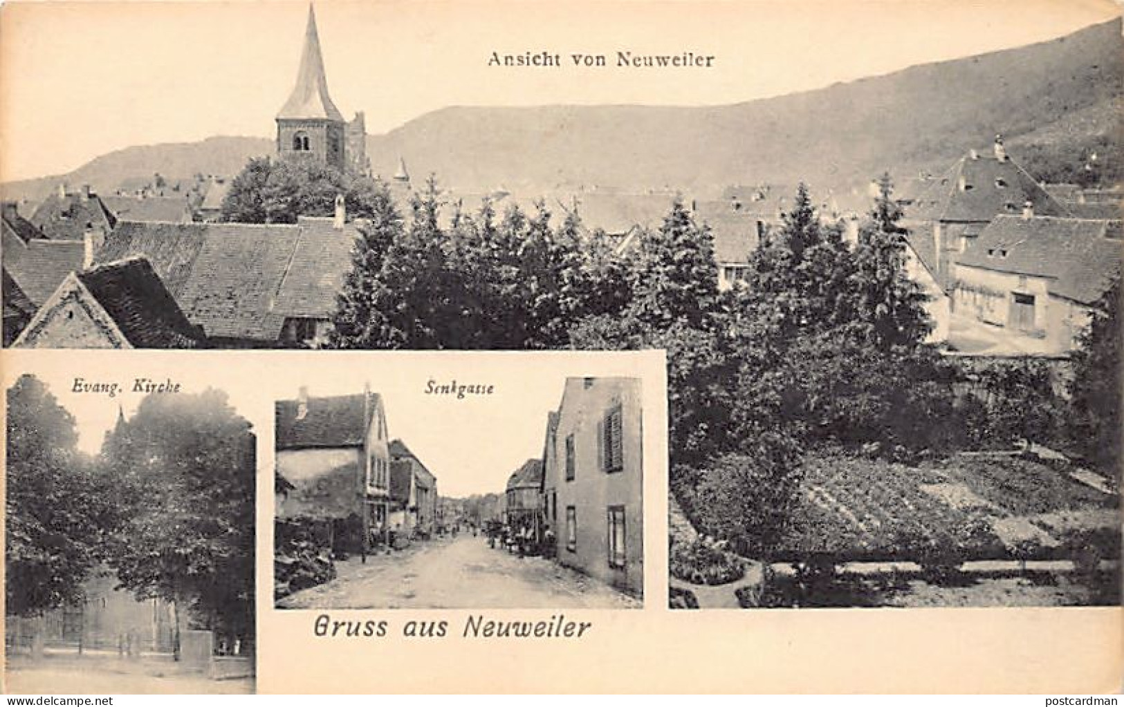 Neuweiler - Vue Et Eglise Protestante - Ed. L. Neumann - Autres & Non Classés