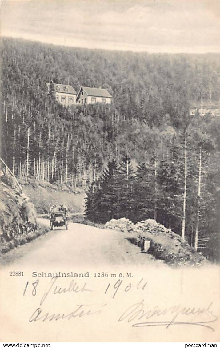 Schauinsland (BW) Altes Cabrio Schauinsland 1286 M ü. M. Verlag Gebr. Metz Tübingen - Andere