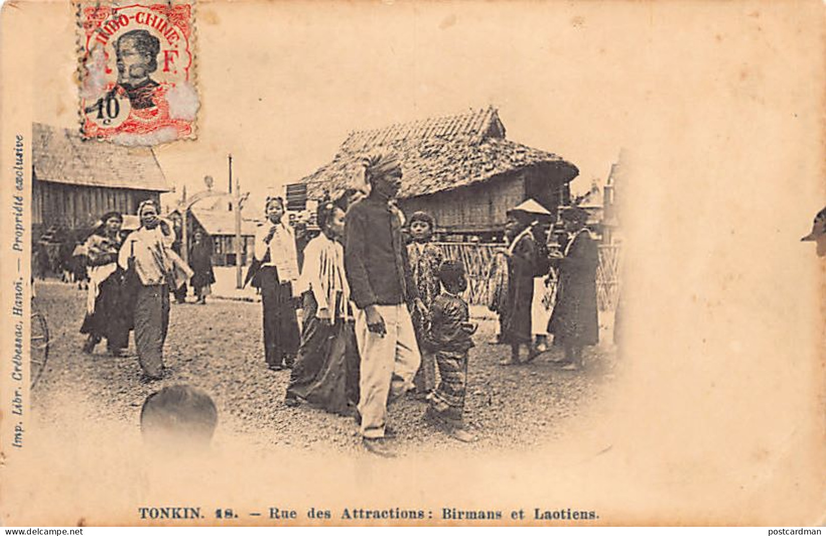 Laos - Birmans Et Laotiens Lors De La Foire-Exposition D'Hanoi (Viet-Nam) - Ed. Librairie Crébessac 18 - Laos
