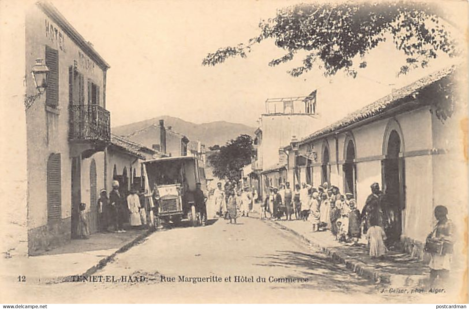 TENIET EL HAAD - Rue Margueritte Et Hôtel Du Commerce - Andere & Zonder Classificatie