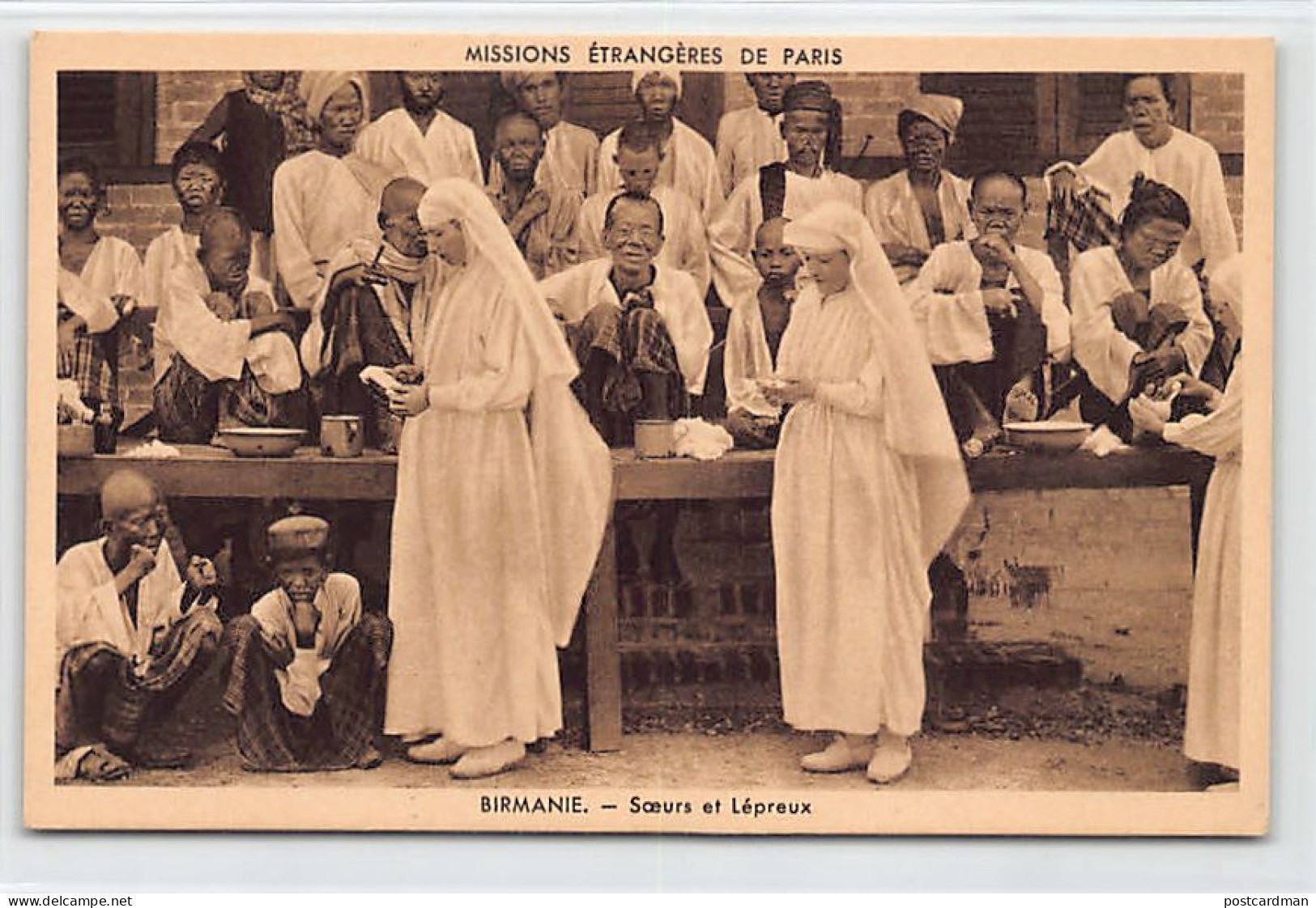 MYANMAR Burma - Sisters And Lepers - Publ. Foreign Missions Of Paris, France  - Myanmar (Burma)
