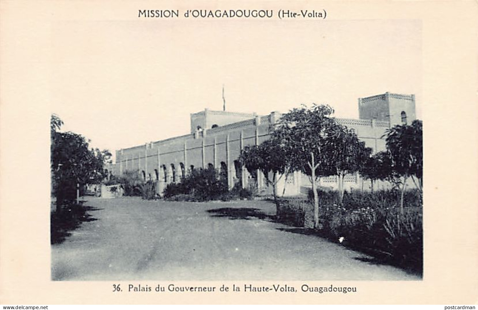 Burkina Faso - OUAGADOUGOU - Palais Du Gouverneur De La Haute-Volta - Ed. Mission D'Ouagadougou 36 - Burkina Faso
