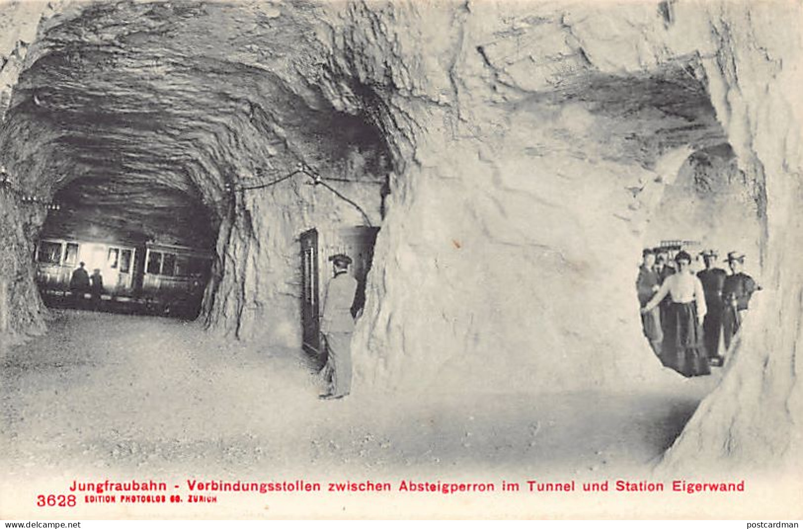 Schweiz - Jungfraubahn (BE) Station Eigerwand - Verbindungsstollen Zwischen Absteigperron Im Tunnel - Verlag P - Other & Unclassified